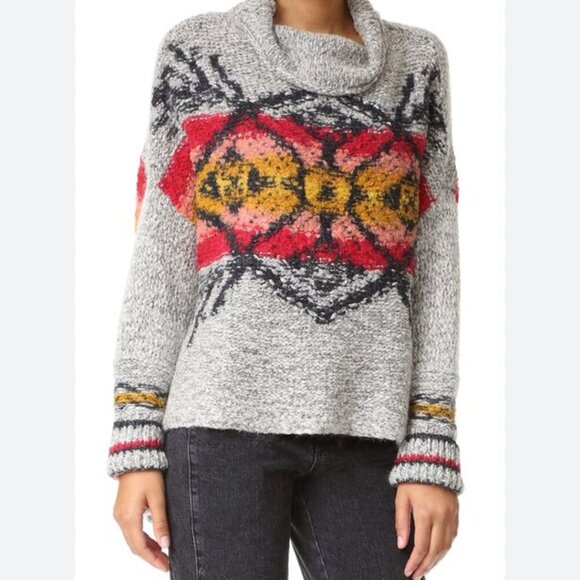 FREE PEOPLE ARCTIC BLAST PULLOVER TURTLENECK SWEATER SIZE SMALL, EUC - Picture 10 of 11